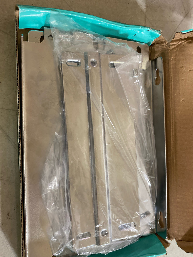 Hardware Resources CAN-DOORKITPC Cabinet Door Mounting Kit for CAN-EBM Pullout Waste Containers - Bins Not Included - Chrome