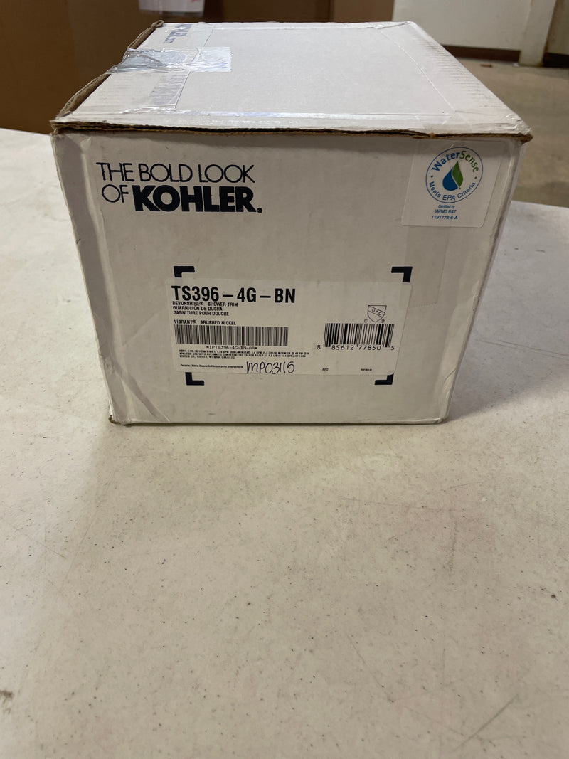 Kohler TS396-4G-BN Devonshire Rite-Temp 1-Handle Shower Trim in Vibrant Brushed Nickel (Valve not Included)