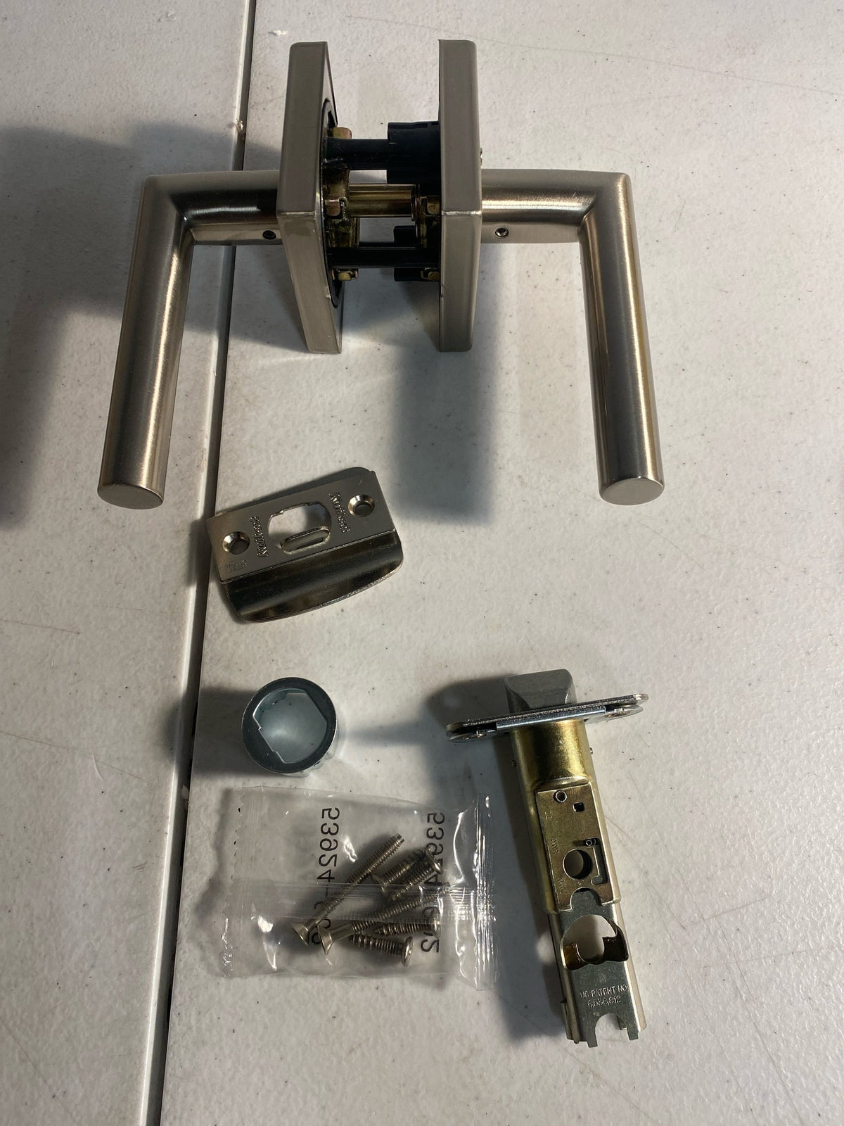 Square Milan Lever - Bed/Bath by Kwikset