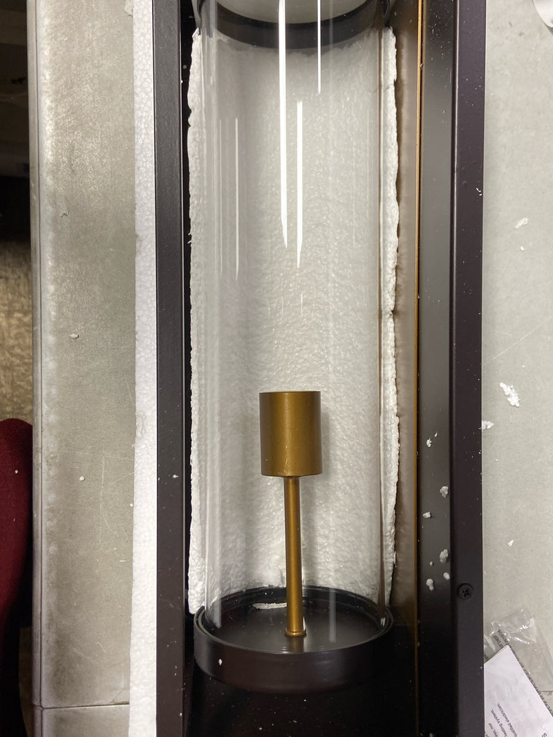 Z-Lite 584M-DBZ-OBS Dunbroch 18" Tall Outdoor Wall Sconce - Deep Bronze / Outdoor Brass