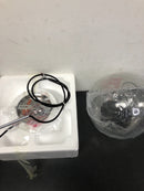 Elegant Lighting LD2212C Baxter Single Light 10" Wide Mini Pendant with Clear Glass - Chrome / Clear