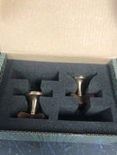 Brizo HX5373-GLWD Widespread Lavatory Low Teak Cross Handles Only - Luxe Gold