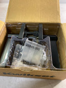 Kwikset 740HFLSQT-514S Halifax Single Cylinder Keyed Entry Door Lever Set with Square Rose and SmartKey - Matte Black