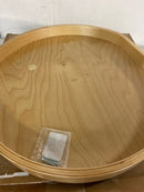 Rev-A-Shelf LD-4BW-201-20SBS-1 Lazy Daisy Wood 1-Shelf 20" D-Shaped Lazy Susan with Swivel Bearing for Corner Wall Cabinets - Maple