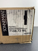 Sonneman 7108.72-WL Flat Box 25" Tall Integrated LED Outdoor Wall Sconce with Up and Down Lighting - ADA Compliant - Textured Bronze