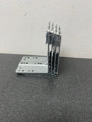 Blum 2953750 295.3750.01, Rear Mount Bracket for 552/562 & 563/569 12"+ (Pack of 4), Zinc Die-Cast, Nickel Plated