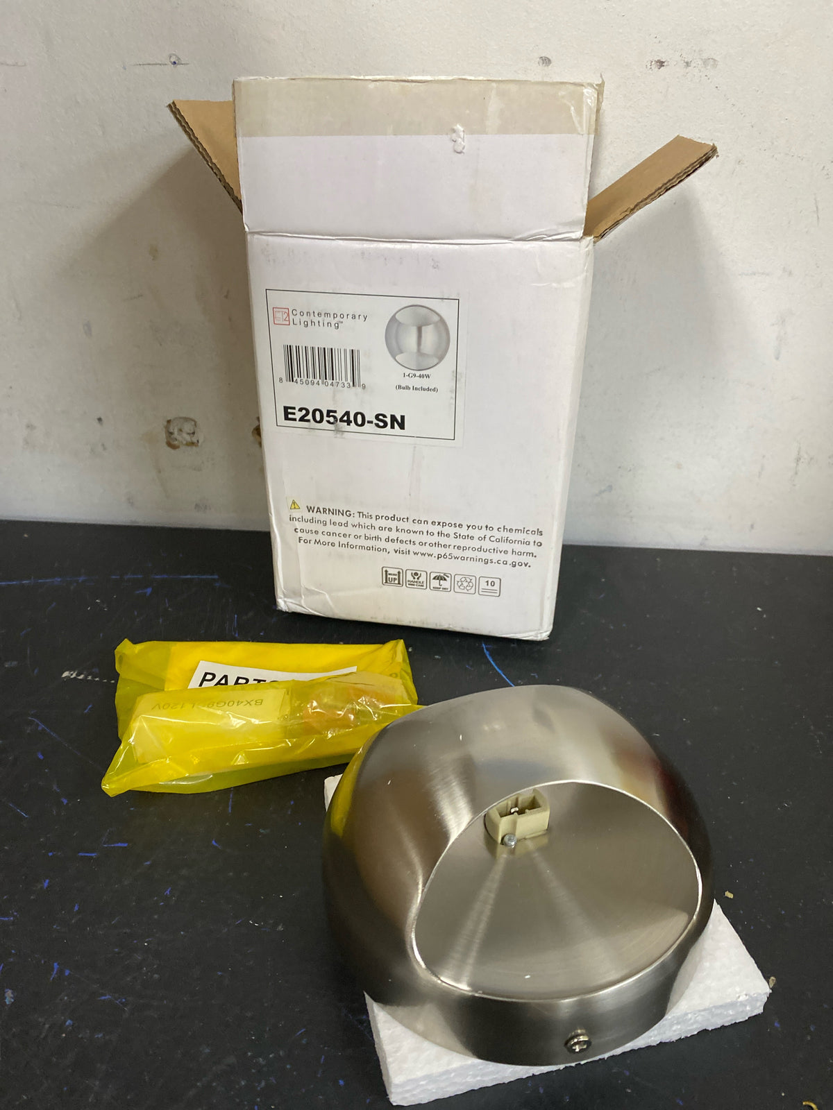 ET2 E20540-SN Wink 5.25" Aluminum Wall Sconce - Satin Nickel