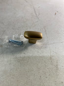 Berenson 9184-10CZ-P Transitional Advantage One 1-7/16 Inch Rectangular Cabinet Knob / Drawer Knob - Champagne