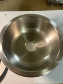 Houzer Club 18 in Stainless Steel Undermount Single Round Bowl Bar Sink with Strainer - CF-1830-1