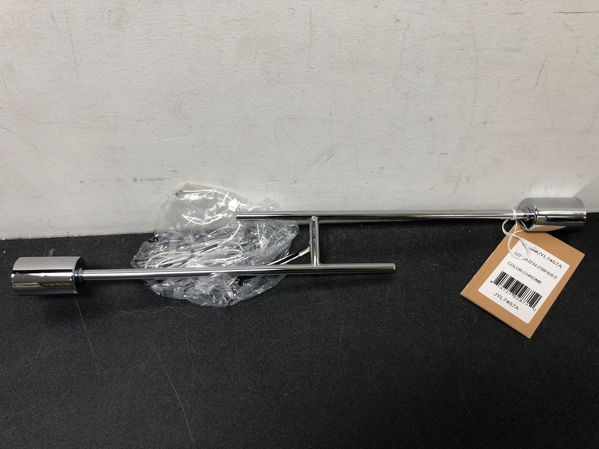 JONATHAN Y Lighting JYL7457A Turing 2 Light 31" Wide LED Linear Chandelier - Chrome