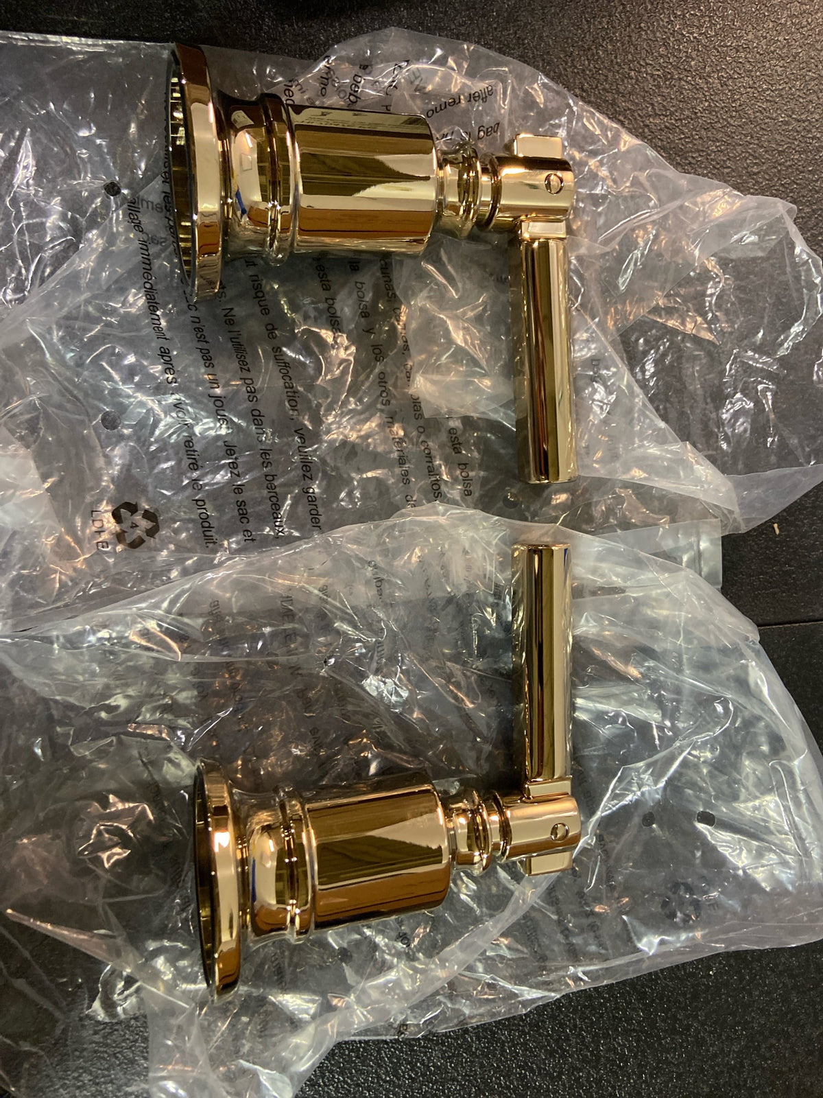 Brizo HL70476-PG Invari Wall Mount Tub Filler Lever Handle Kit - Polished Gold