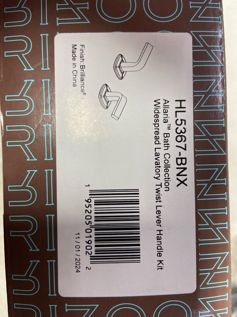 Brizo HL5367-BNX Allaria Twist Handle Kit Only for Widespread Bathroom Faucet - Less Spout - Brilliance Black Onyx