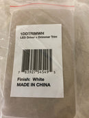 Kichler 1DDTRIMWH Single Gang Wall Plate for Under Cabinet System LED Dimmer - White Material