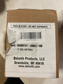 Hickory Hardware HH09747-OBH-10B Pack of 10 - Rockford 1" Center to Center Finger Tab Edge Cabinet Pull / Drawer Pull - Oil-Rubbed Bronze Highlighted