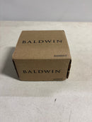 Baldwin HD.CON.CRR Modern Single Dummy Door Knob with Modern Round Rose from the, Polished Chrome