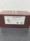 Jesco Lighting QAS109X3-CH Abigail 1 Light Low Voltage Track Head with 3" Stem - Chrome