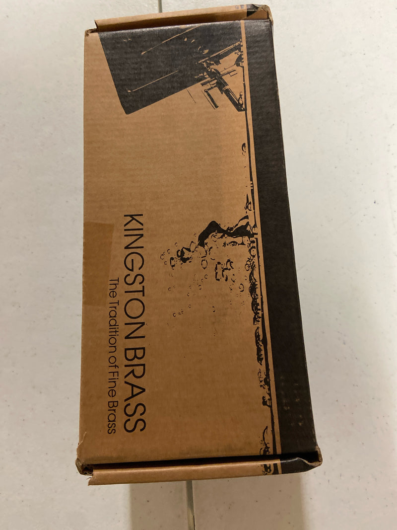 Kingston Brass KS215SB Kingston 1.2 GPM Wall Mounted Bridge, Widespread Bathroom Faucet - Brushed Brass