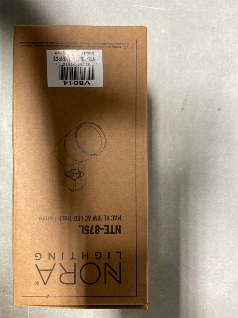 Nora Lighting NTE-875L927X18B MAC XL H-Track 2700K LED Track Head -2700K - Black