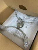 Golden Lighting 8207-SF WG Cambay 4 Light 13" Wide Semi-Flush Ceiling Fixture - White Gold