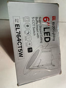 Elco EL764CT5W The Slant System 6" Integrated LED Baffle Recessed Trim - White