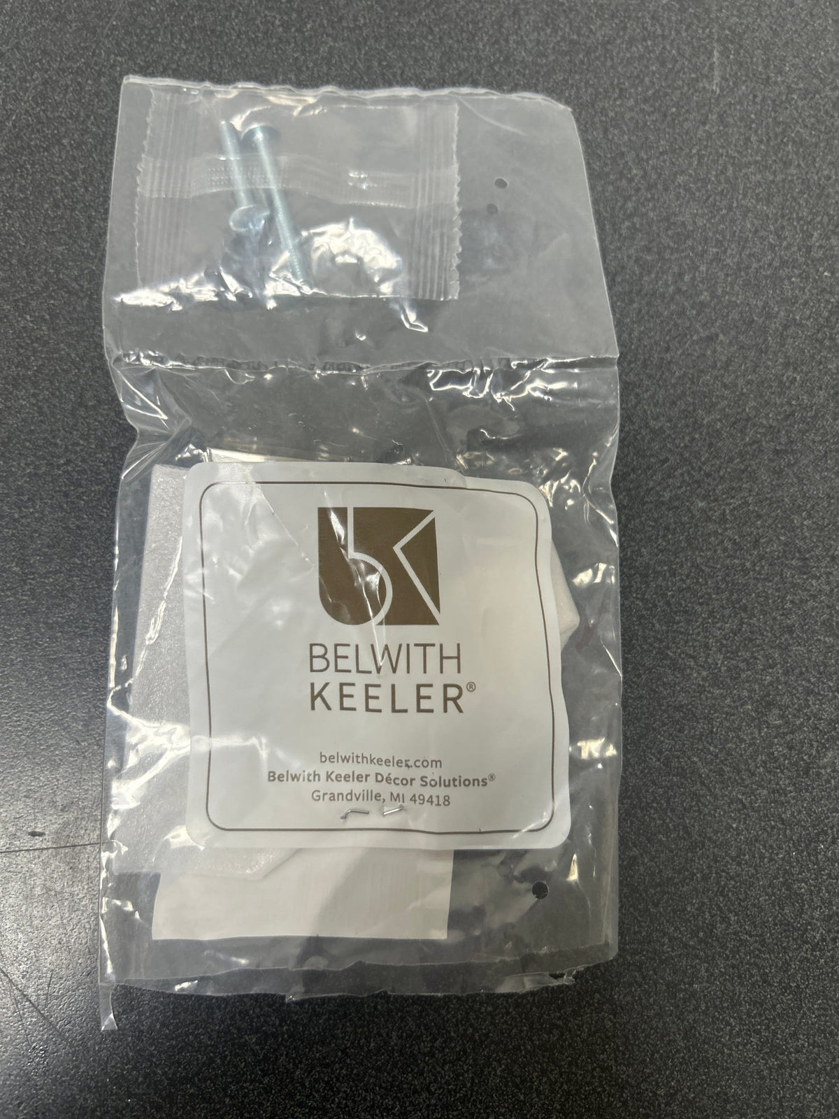 Belwith Keeler B076146-SN Channel 1-1/4 Inch Rectangular Modern Bauhaus Cabinet Knob / Drawer Knob - Satin Nickel