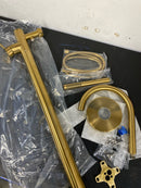 Signature Hardware SHLEFS2000GBG Lexia Floor Mounted Tub Filler Faucet - Includes Hand Shower, Less Valve - Brushed Gold