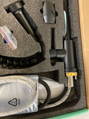 Androme H004B Single Handle Pull Down Sprayer Kitchen Faucet with Deckplate and Spring Neck Pull Out Swivel Spout in Matte Black