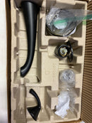 Glyde Matte Black Single Handle Wall Mount Tub Filler High Flow Tub Faucet with 10" Spout Reach, WT371BL