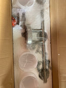 Progress Lighting P2159-09 Replay 3 Light 22" Wide Bathroom Vanity Light with Etched Glass Shades - Brushed Nickel