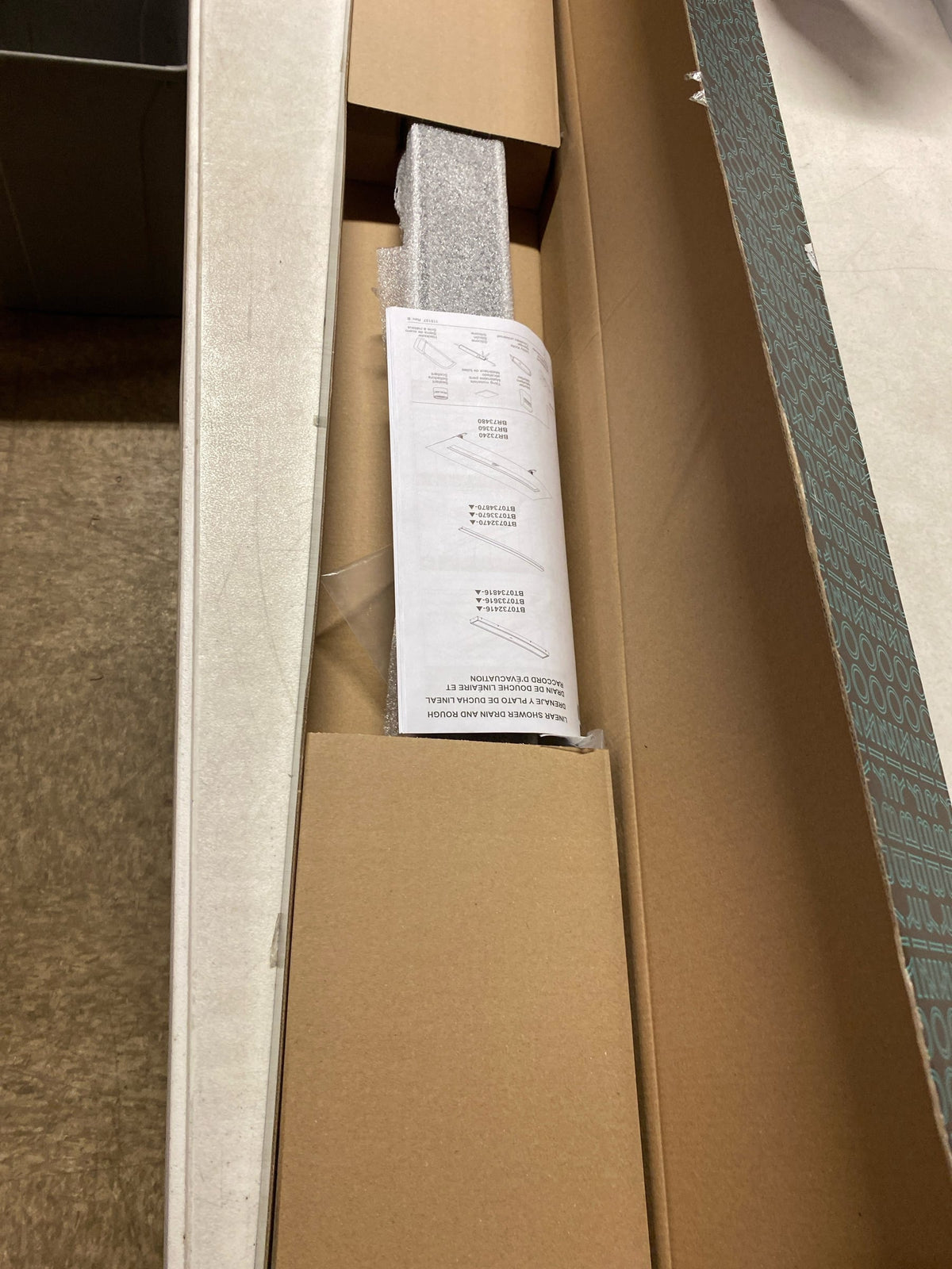 Brizo BT0733616-BL 36" Reversible Linear Shower Drain with Dual Grate Installation - Less Rough In - Matte Black