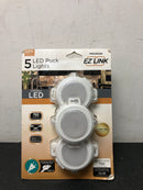 Ultra prograde 65018-T1 EZ Link Linkable Plug-in LED White Puck Light with High/Low Switch (5-Pack)