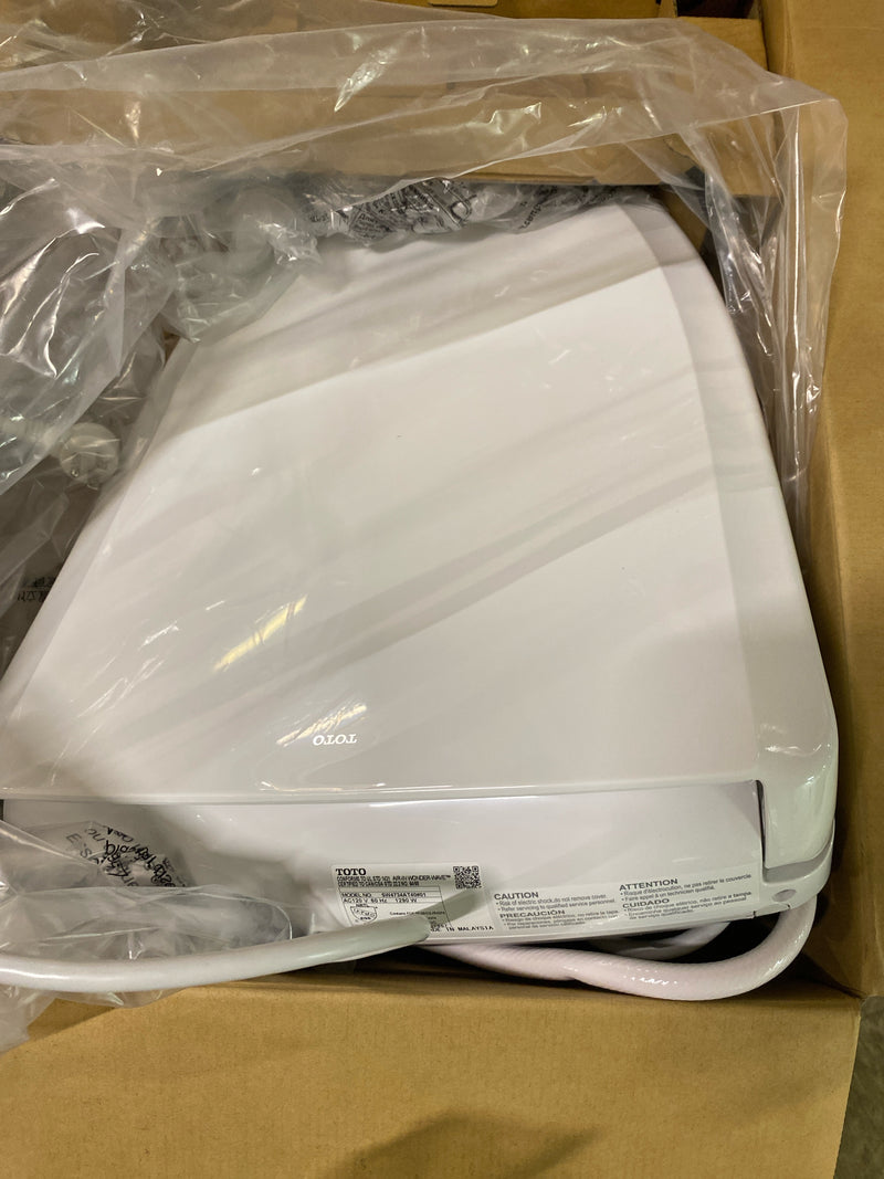 TOTO WASHLET+ S7A Electronic Bidet Toilet Seat, EWATER+ Bowl and Wand Cleaning, Auto Open and Close Classic Lid, Elongated, Cotton White - SW4734AT40