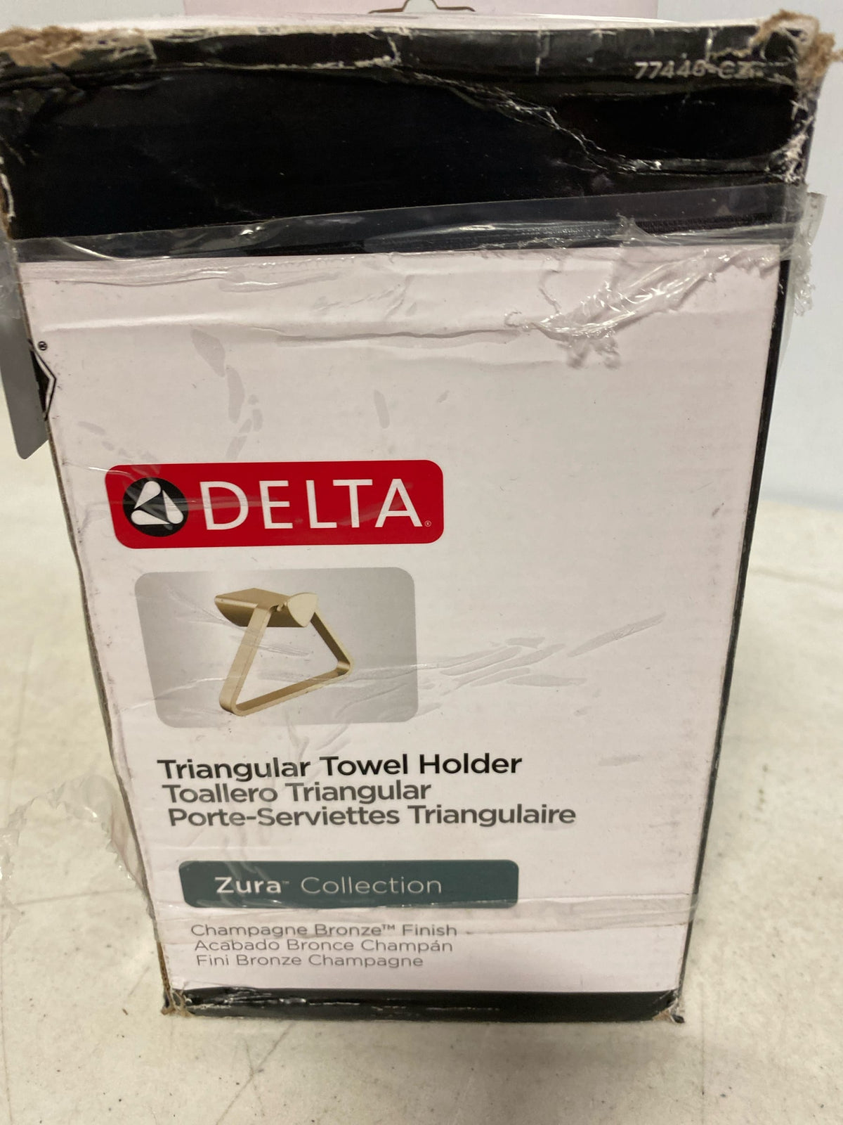 Delta Faucet Zura Towel Ring, Champagne Bronze, Bathroom Accessories, 77446-CZ