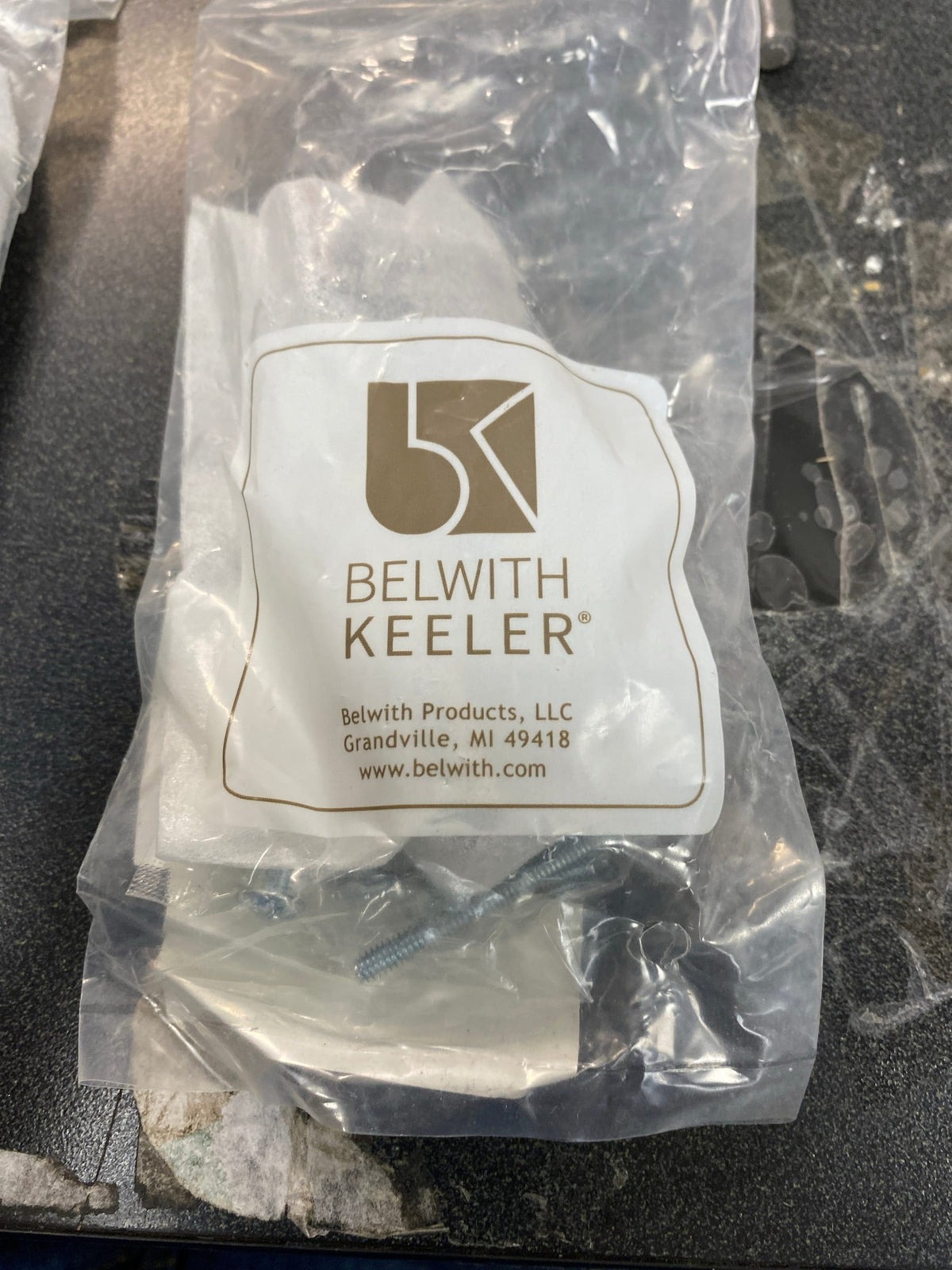 Belwith Keeler B055550-OBH Studio 3" Center to Center Solid Brass Square Cabinet Handle / Drawer Pull - Oil-Rubbed Bronze Highlighted