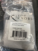 Top Knobs m1300 Cup 2-9/16 Inch Center to Center Cup Cabinet Pull from the Asbury Collection - Brushed Satin Nickel