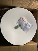 Dainolite OFE-191P-MW-AGB Ofelia 20" Wide Pendant - Matte White / Aged Brass