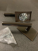 Emtek 505HLOUS10B Helios Reversible Non-Turning Two-Sided Dummy Door Lever Set from the Brass Modern Collection - Oil Rubbed Bronze