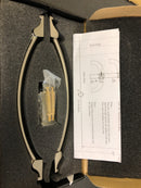 Alno Fiore - 8" Center to Center - Back to Back Door Pulls - Glass Shower Door Handles