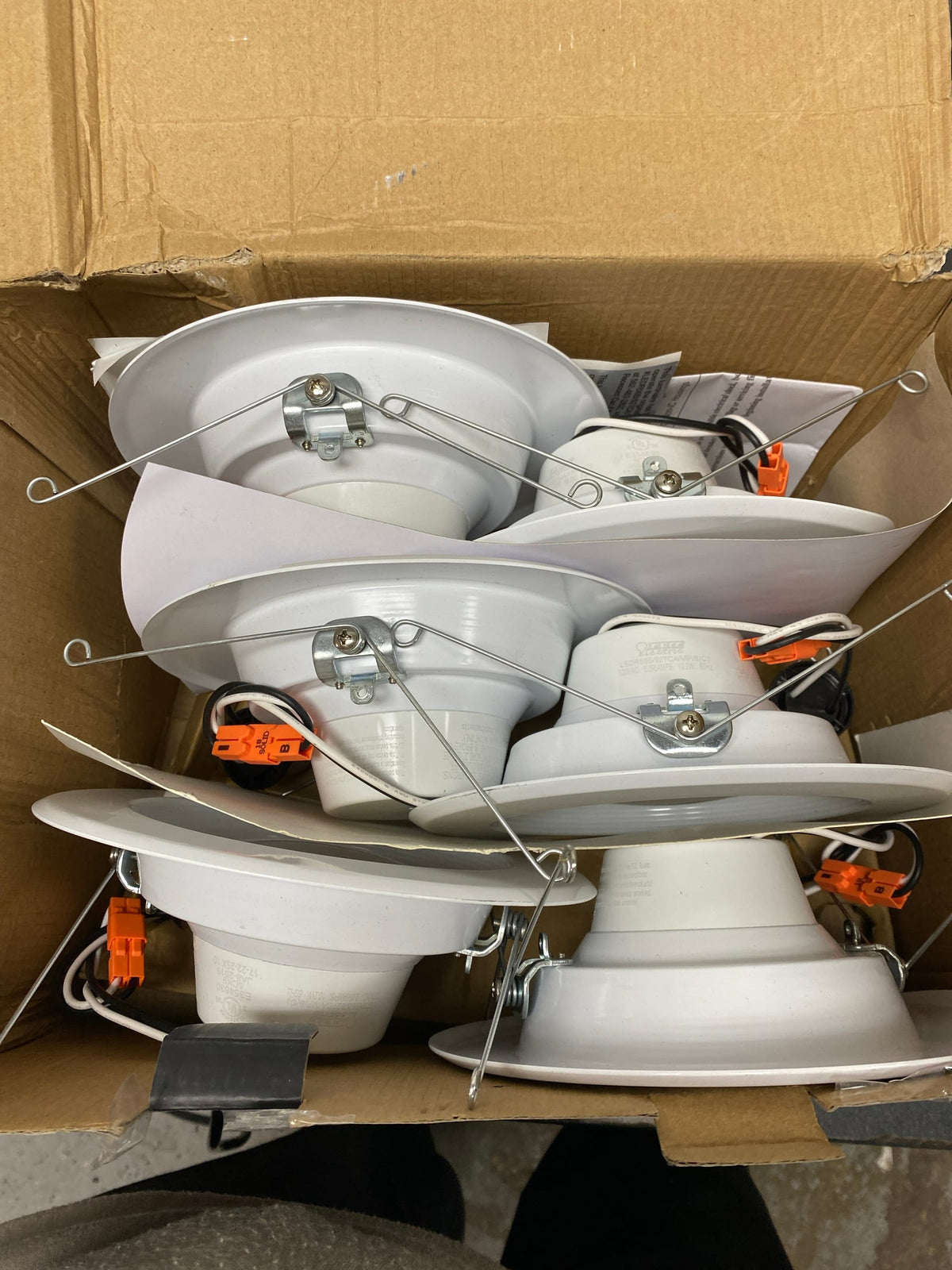 Feit Electric 5/6 in. Integrated LED Recessed Light Trim Soft White 2700K 5-Pack