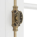 Signature Hardware 560243 Helmina 2 Inch Tall Cabinet Cremone Security Bolt - Antique Brass