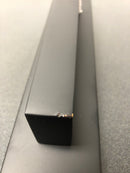 Baldwin FDSANxCONCQE190 Santa Cruz Full Dummy Full Plate Handleset with Non-Turning Dummy Interior Contemporary Knob - Satin Black