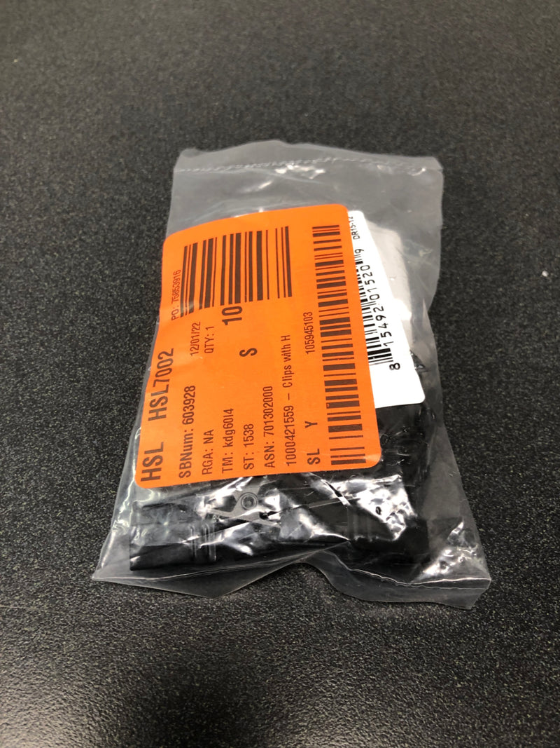 Rod desyne 15-12 Clips with Hooks in Black (Set of 24)