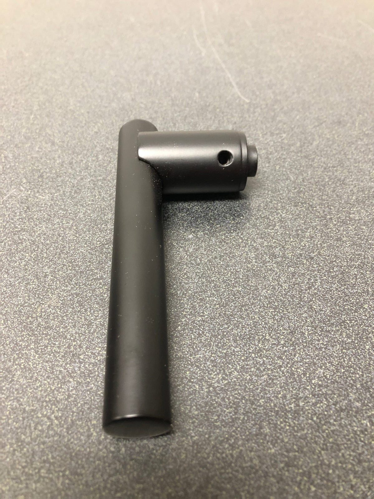 Baldwin 5137190MR Pair of Estate Levers without Rosettes - Satin Black