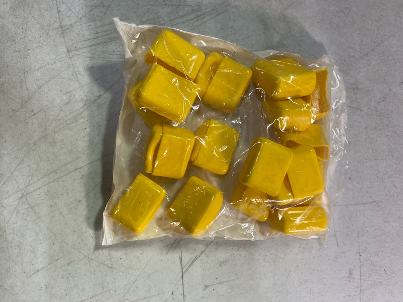 VAST V400NEOCPY-25 Safety End Cap, 13/16"X1-5/8", Yellow, PK25