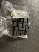Du Verre DVOF02-BM Offset 2-1/2" Square Textured Geometric Luxury Designer Mosaic Cabinet Knob / Drawer Knob - Black Matte
