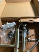 Grohe 23794ENA Lineare 1.2 GPM Single Hole Bathroom Faucet with SilkMove, StarLight, AquaGlide, and QuickFix Technologies - Includes Pop-Up Drain Assembly - Brushed Nickel