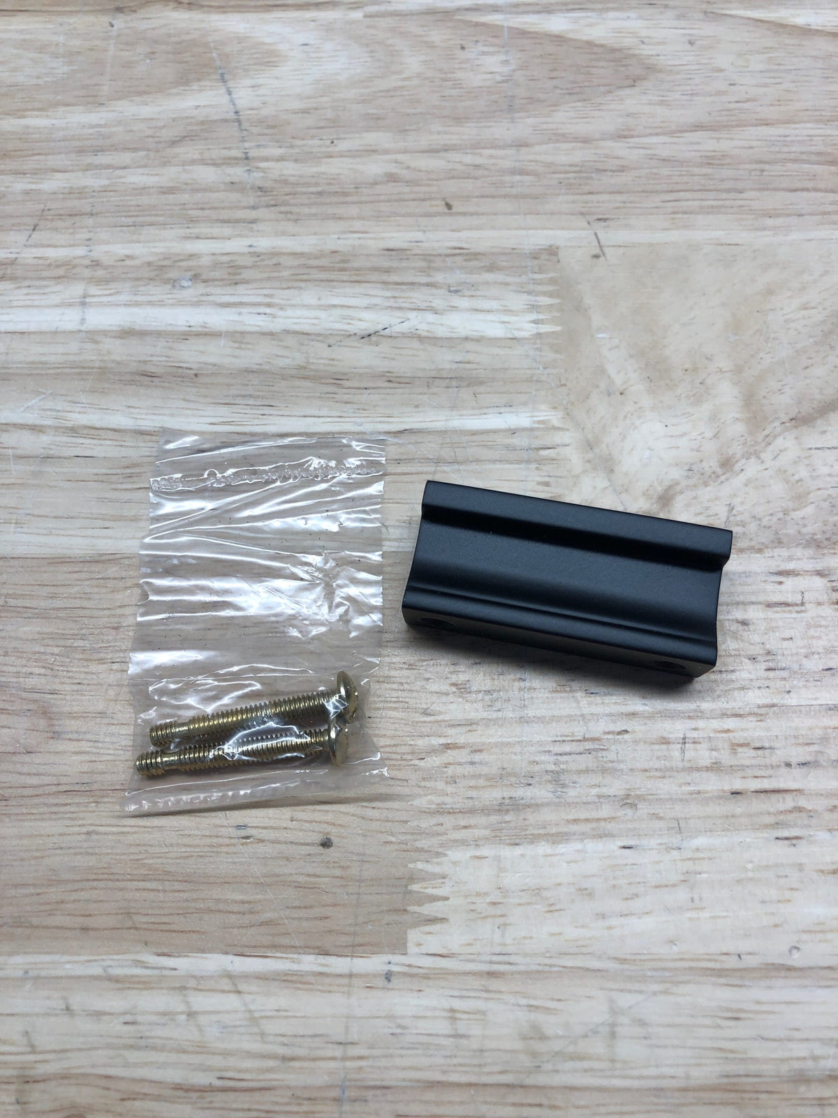 Alno A965-15-MB Linear 1-1/2" Center to Center Flush Mount Rectangular Solid Brass Cabinet Handle / Drawer Pull - Matte Black