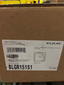 Elkay BLGR15151 Lustertone 15" Single Basin Stainless Steel Bar Sink for Drop In Installation with Corner Drain - 1 Faucet Hole