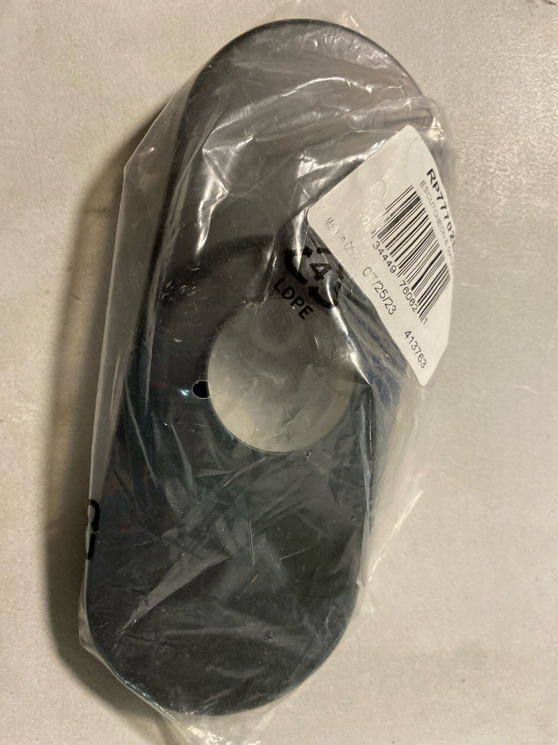 Delta RP77702BL Replacement Escutcheon Plate with Gasket - Matte Black