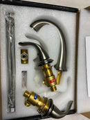 Sumerain S2142NS-HD Traditional Double Handle Tub Deck Mount Roman Tub Faucet with Corrosion Resistant in Brushed Nickel
